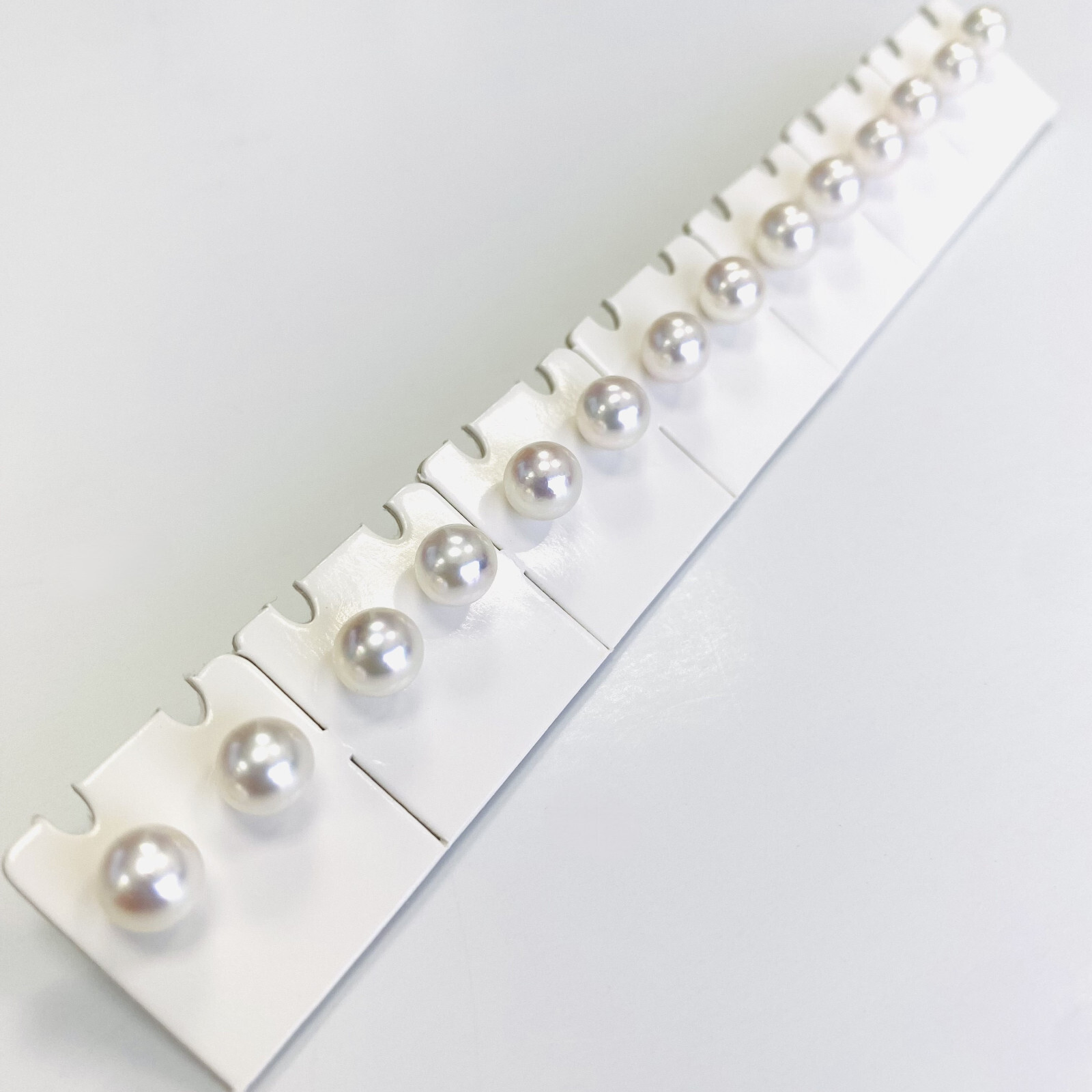 100% Authentic Japanese Akoya Pearl Stud Earrings 7mm Near-Round White 14K Posts