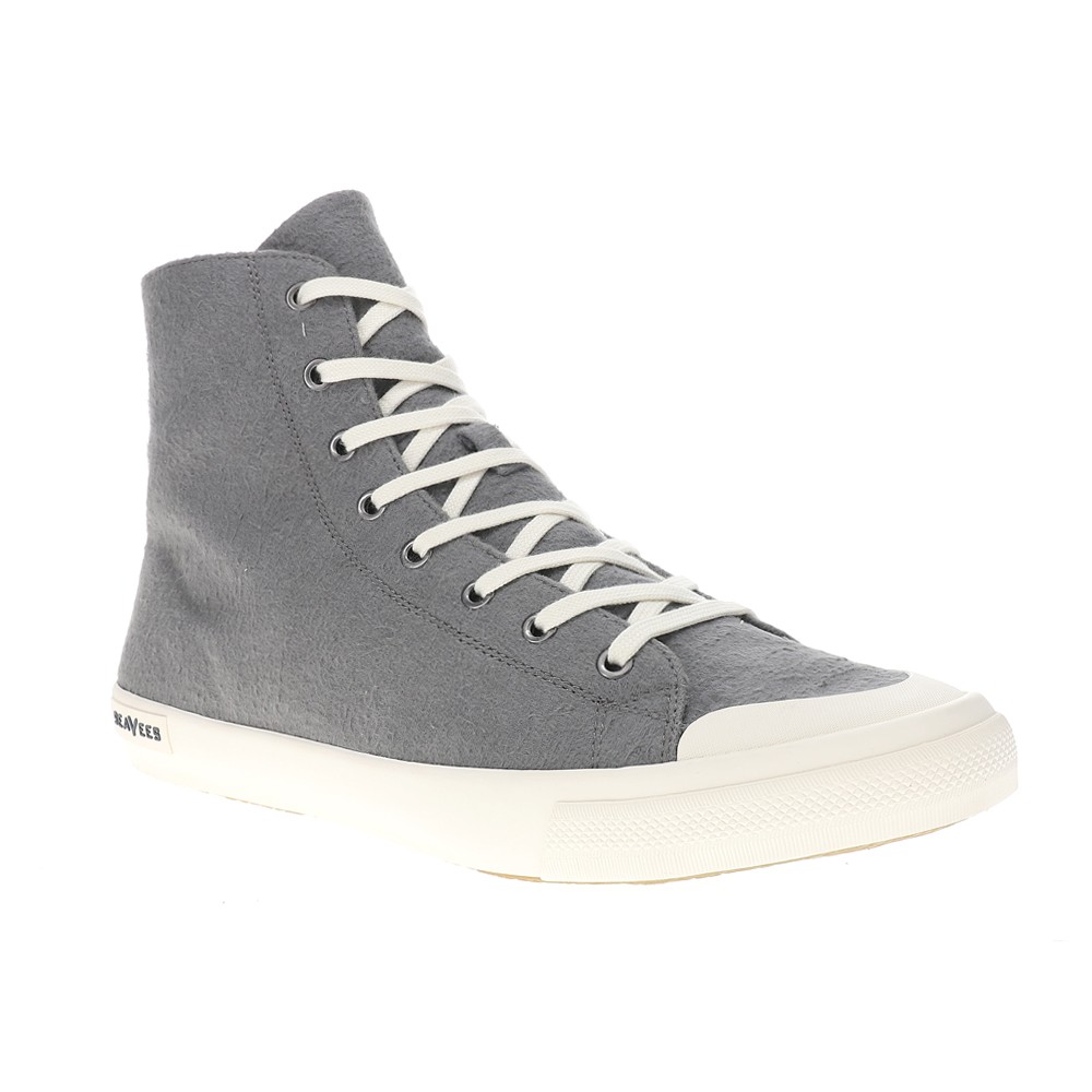 SeaVees Fremont High Top Mens Grey Sneakers Casual Shoes MFHTC23FPL-CCH