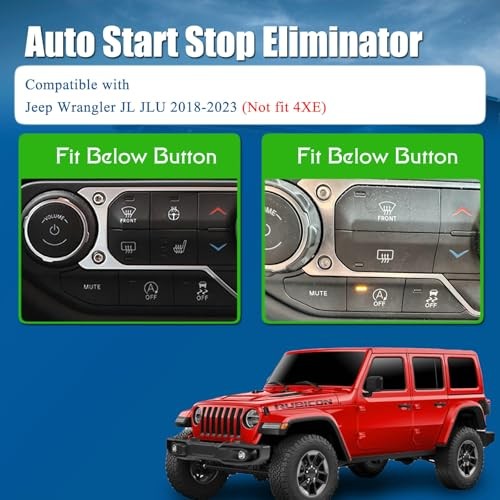 Auto Start Stop Eliminator Compatible with Jeep Wrangler JL JLU Gladiator 2018