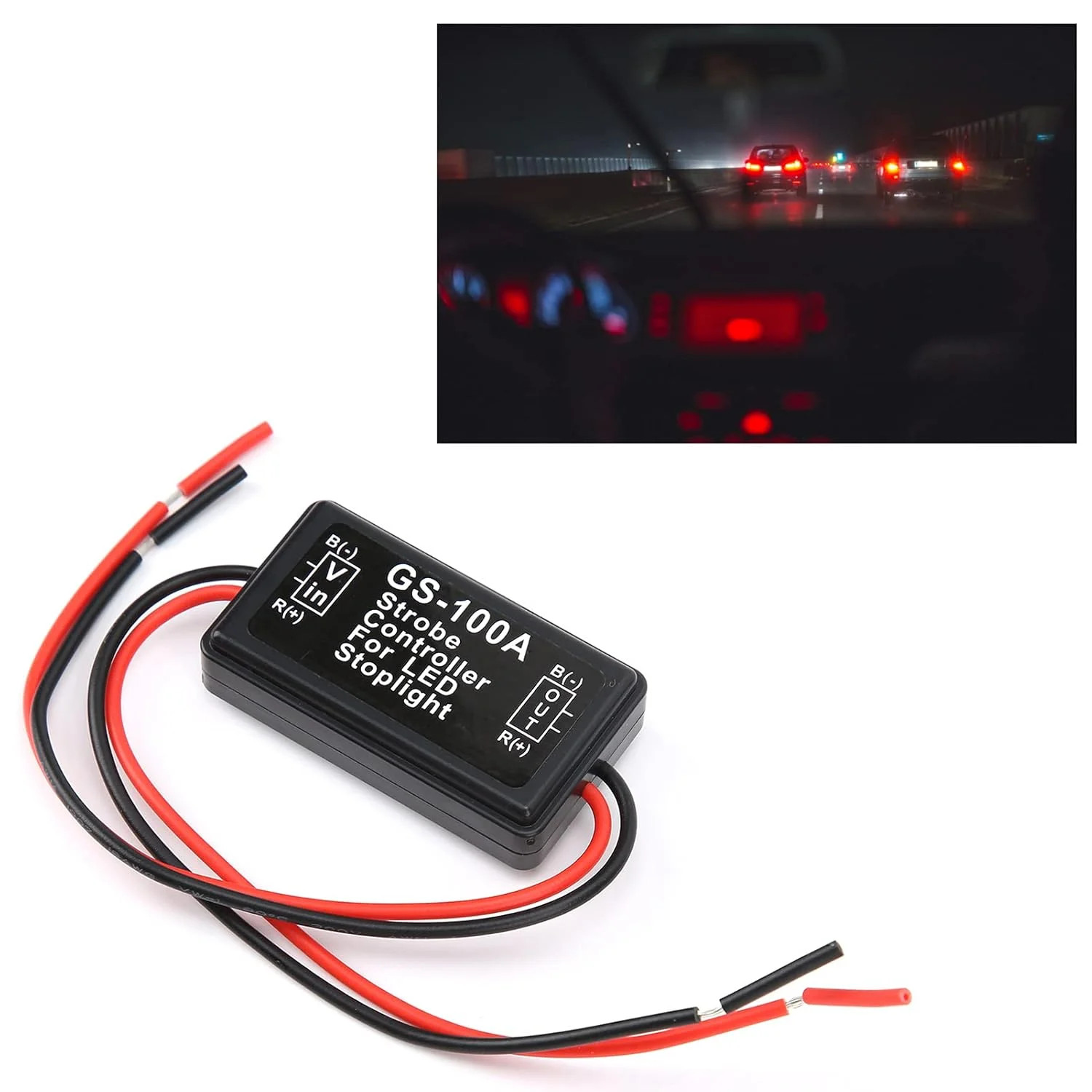 Universal third Brake light Pulsing Strobe Stop Light Flashing Module Controller