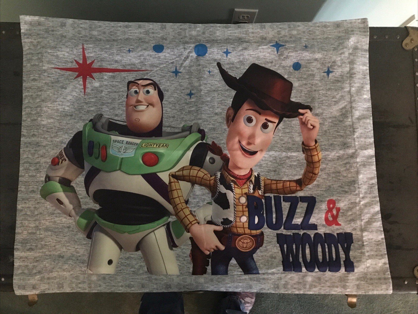 Toy Story Pillow Sham Woody Buzz Lightyear Pixar Disney