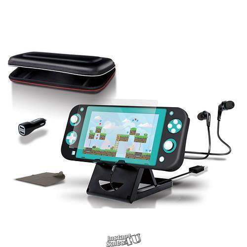 dreamGEAR Starter Kit For Nintendo Switch Lite, Travel Case, Earbuds And More