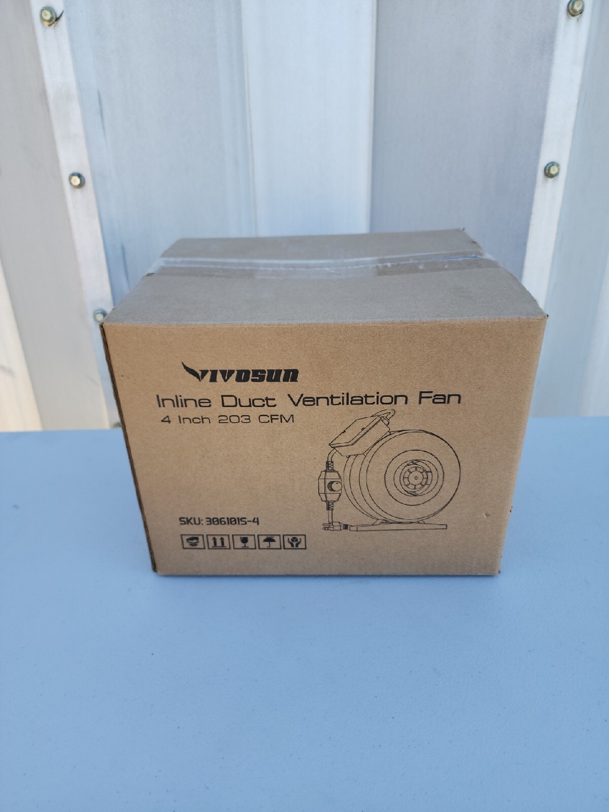 Vivosun Inline Duct Ventilation Fan with Variable Speed Controller 203 CFM 4"