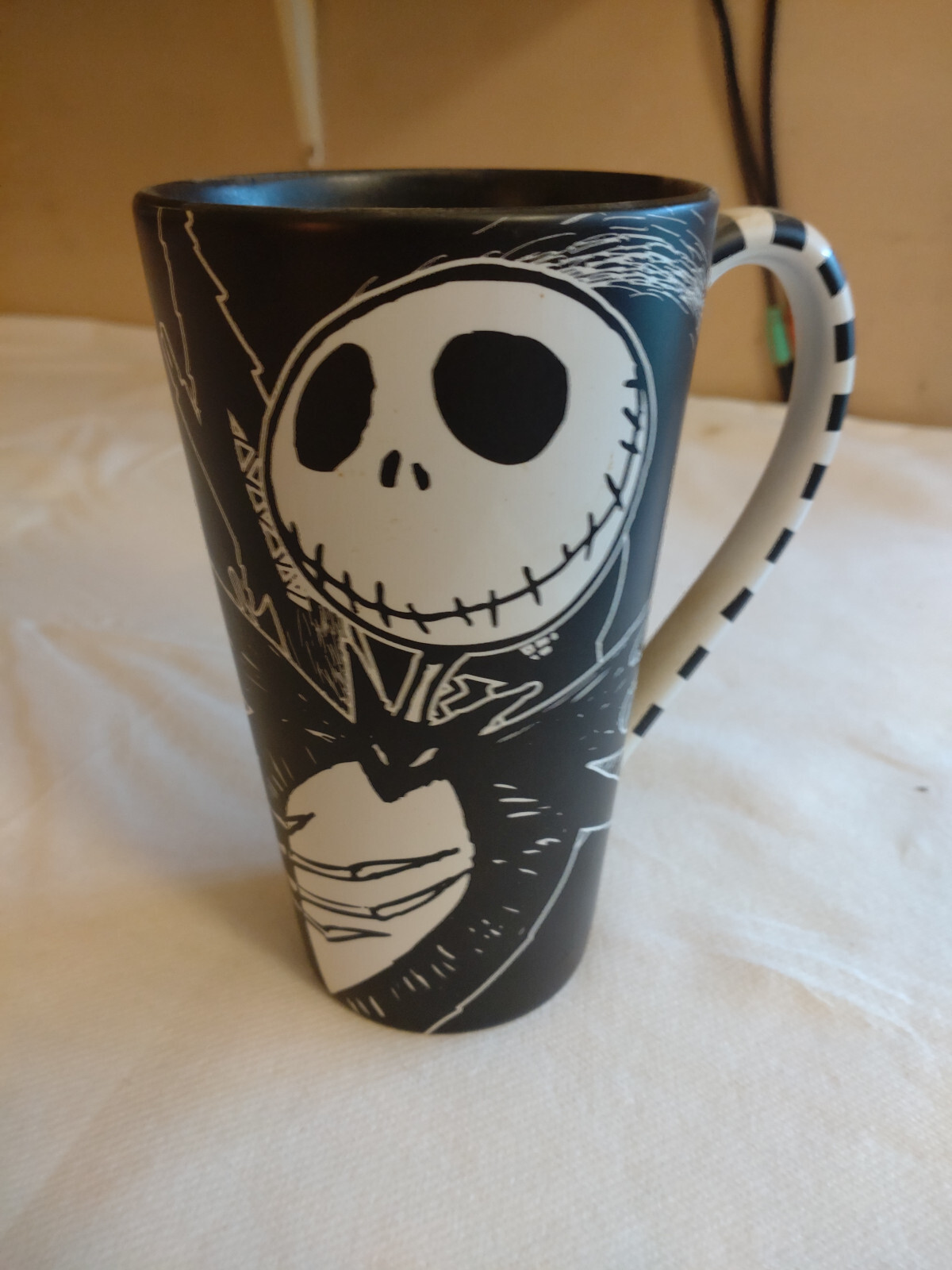 OOP Disney Nightmare Before Christmas Tall Mug (Jack and Zero) - Rare