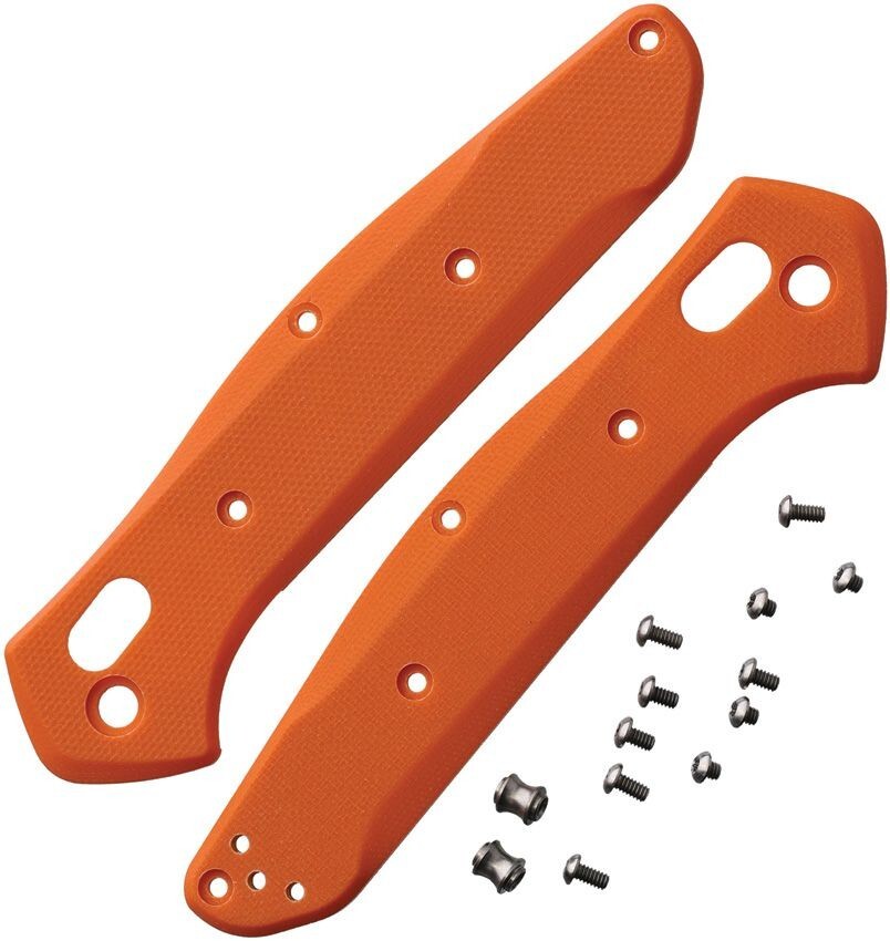 Flytanium Molten Orange G10 Radar Scales For Benchmade 940 Osborne Series Knife
