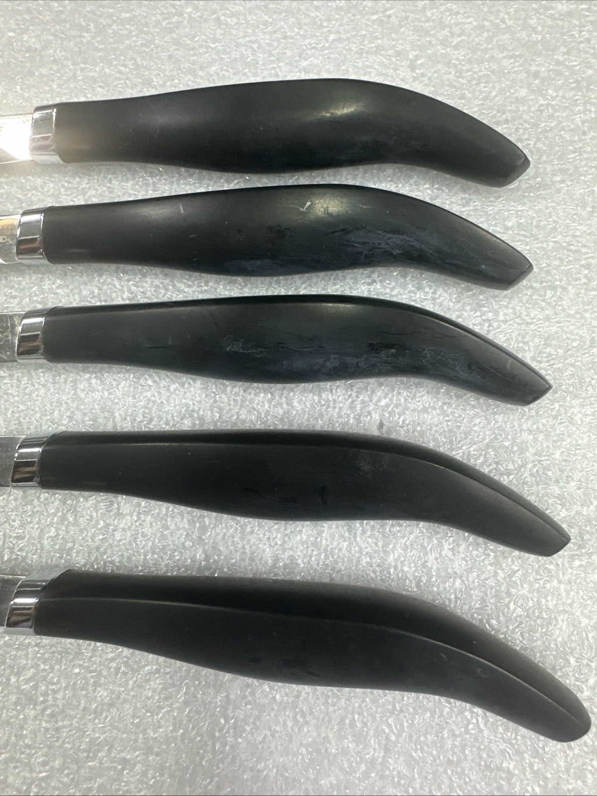 Vtg Mid Century Set (5) WEST BEND Stainless Steel Steak Knives Original Box USA