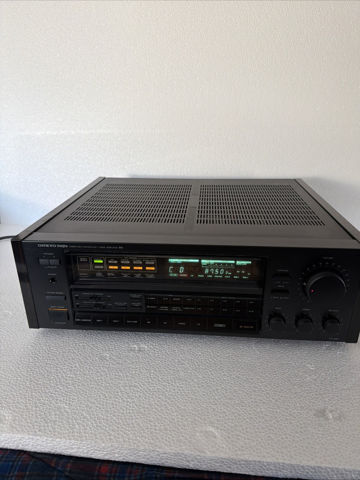 Onkyo Integra TX-890 Receiver  Tested Working No Remote