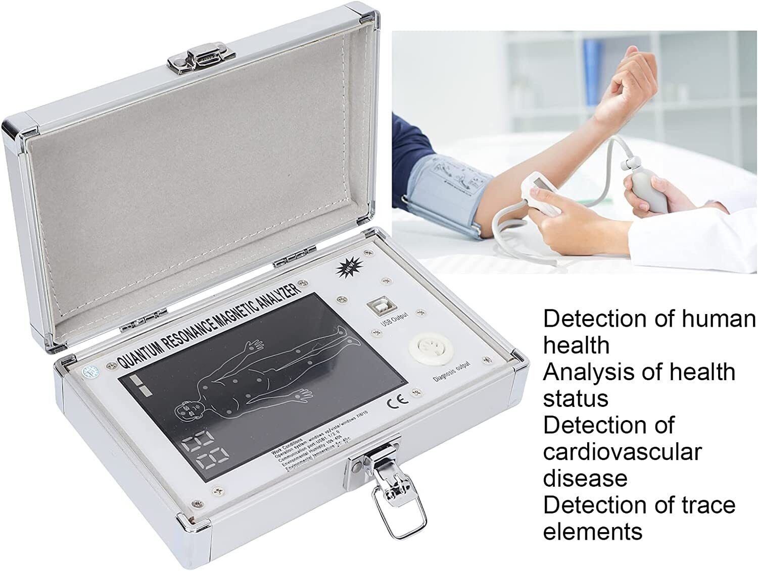 New 1Pcs Practical 4TH Gen Quantum Magnetic Resonance Body Analyze - 52 Reports