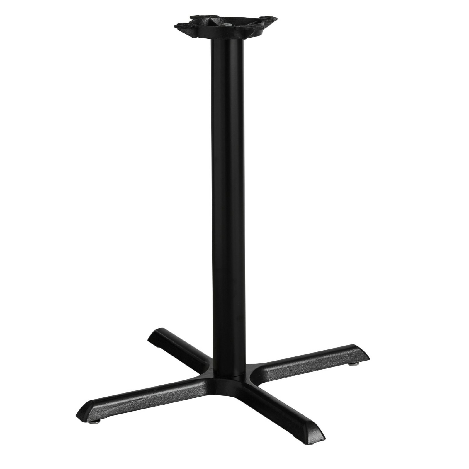 30'' x 30'' Restaurant Table X-Base with 3'' Dia. Counter Height Column