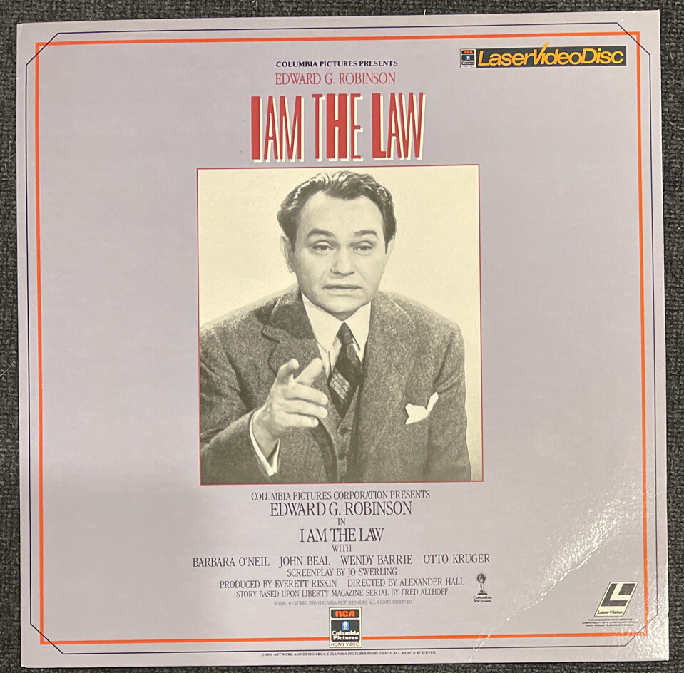 i am the law laserdisc