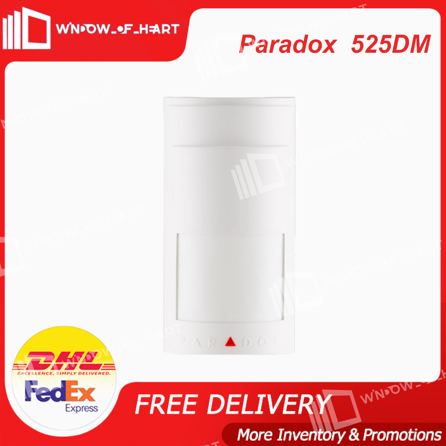 2PCS Paradox 525DM Infrared Microwave Anti-Obscuration Dual Detector FedEx/DHL