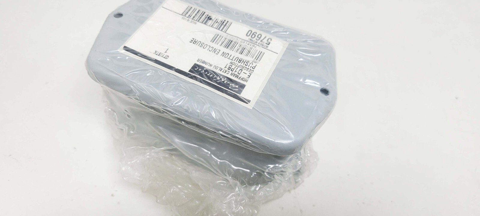 Hoffman E-D1PB1 Pushbutton Pilot Device Enclosure - Gray 4.50x2.88x2.62