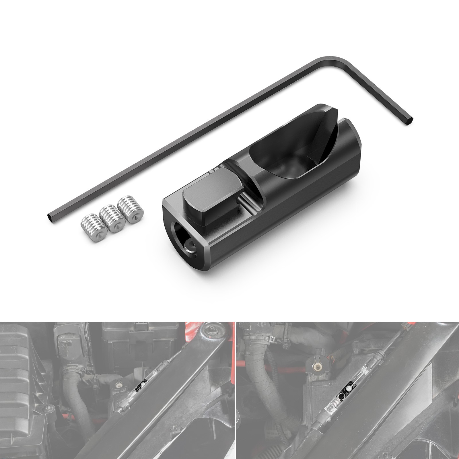 Bonnet Hood Release Lock Latch Buckle Aluminum For VW MK7 For Golf For GTI