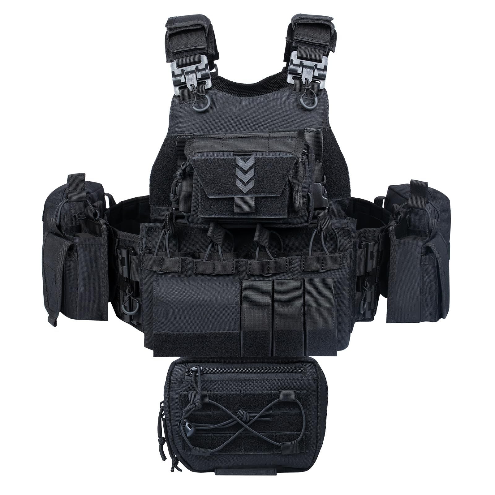 Quick Release Tactical Outdoor Vest for Ment Adjustable Breathable Weighted V...