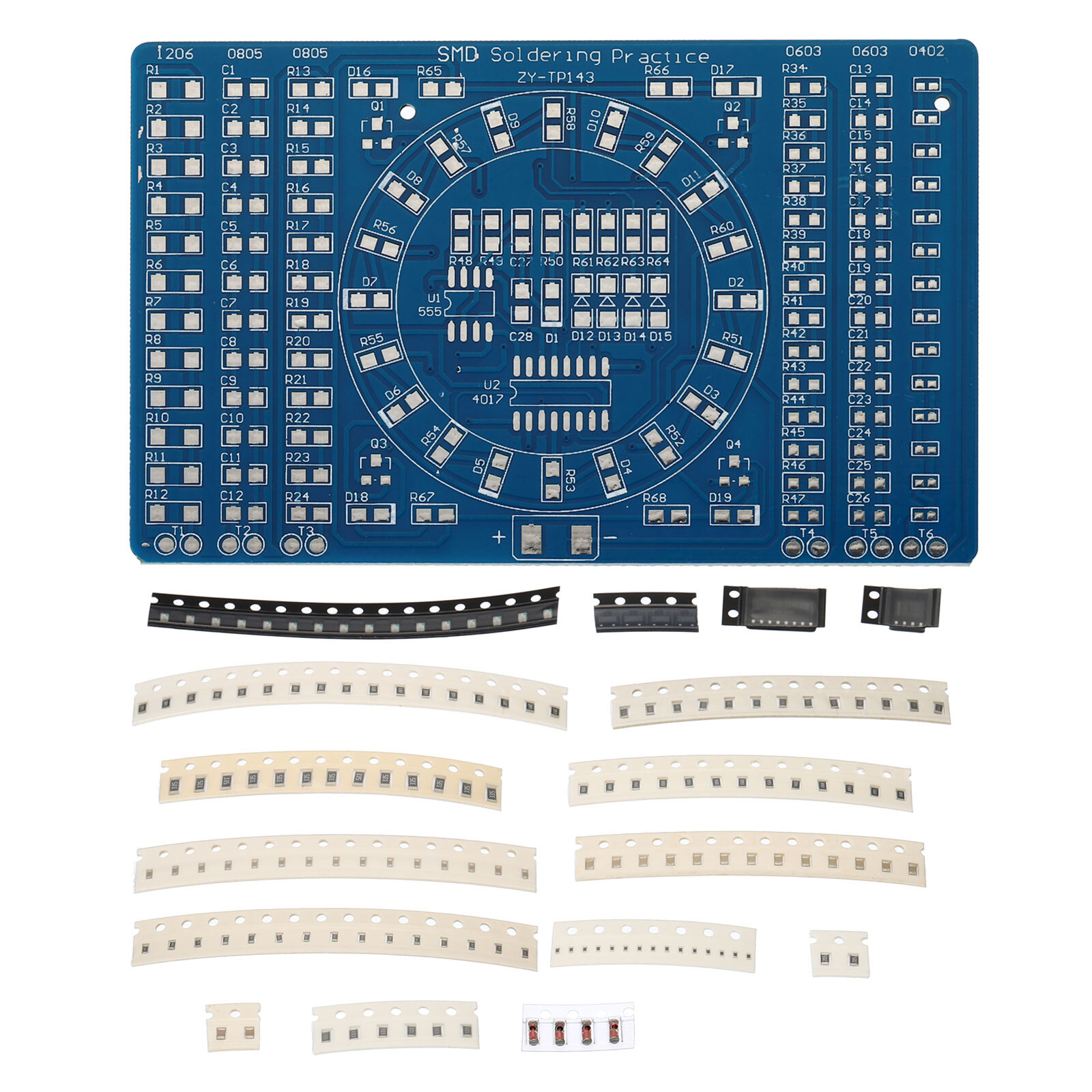 Soldering Practice Board 1Set Electronic Prototype PCB Board DIY Welding Circuit