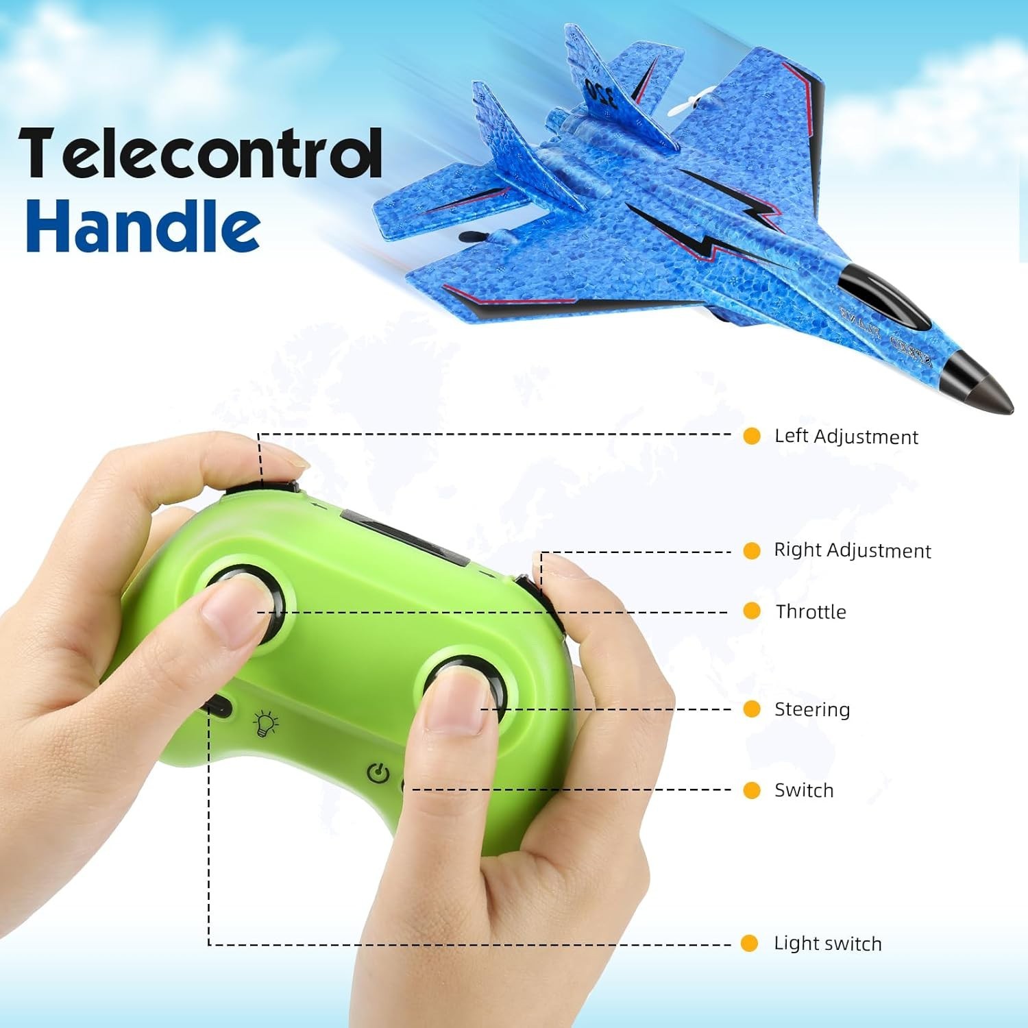 RC Plane, Remote Control Airplane Toy - RC Plane Remote Control Planes 2CH 2....