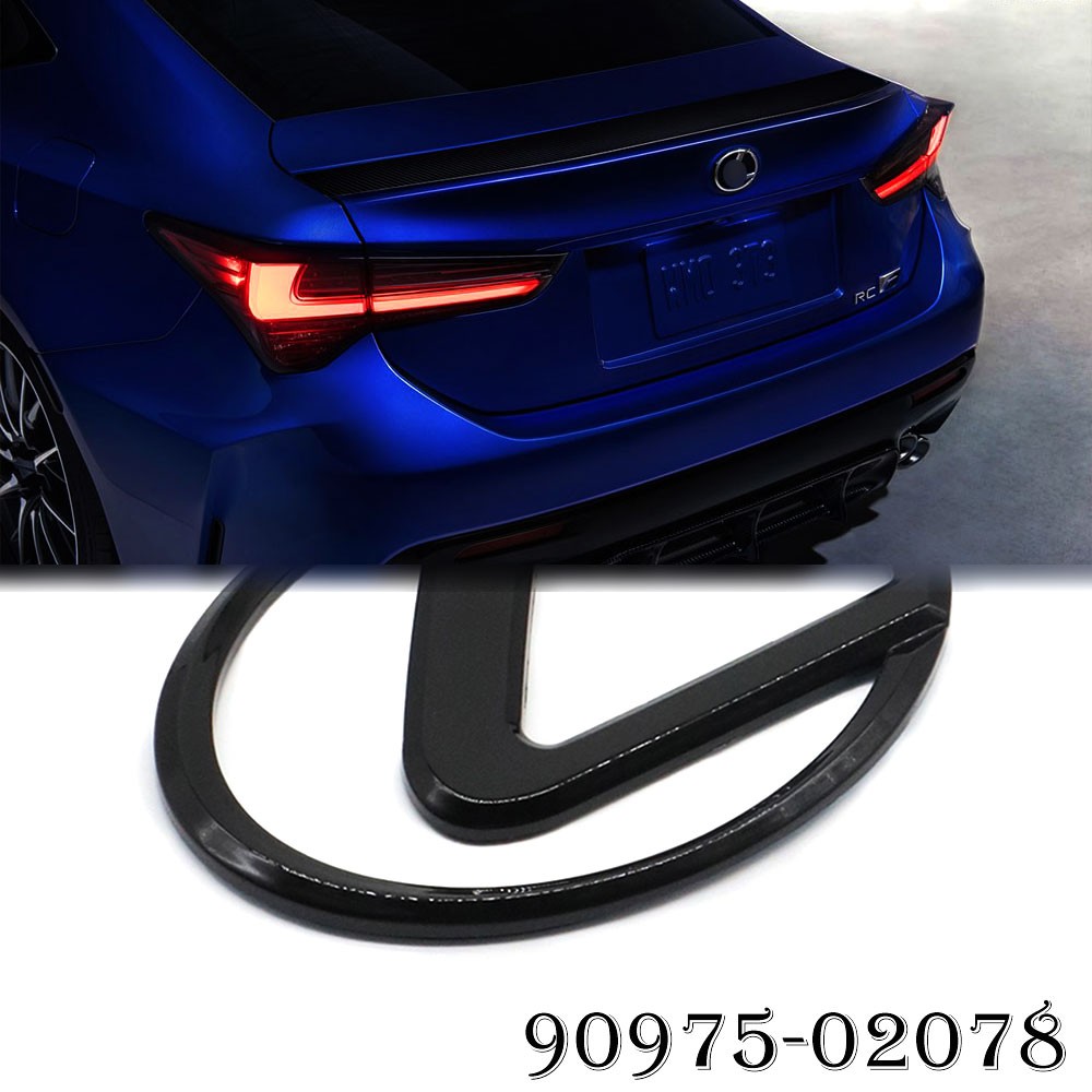 Rear Emblem For 2021-2025 IS300 IS350 Gossy Black Trunk Tailgate Badge 3D Decal