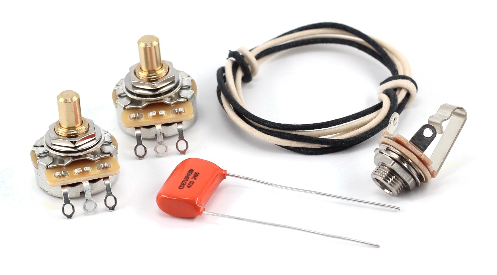 The Art of Tone P Bass ® Wiring Kit - CTS 250k Pots + .047uF Orange Drop Cap