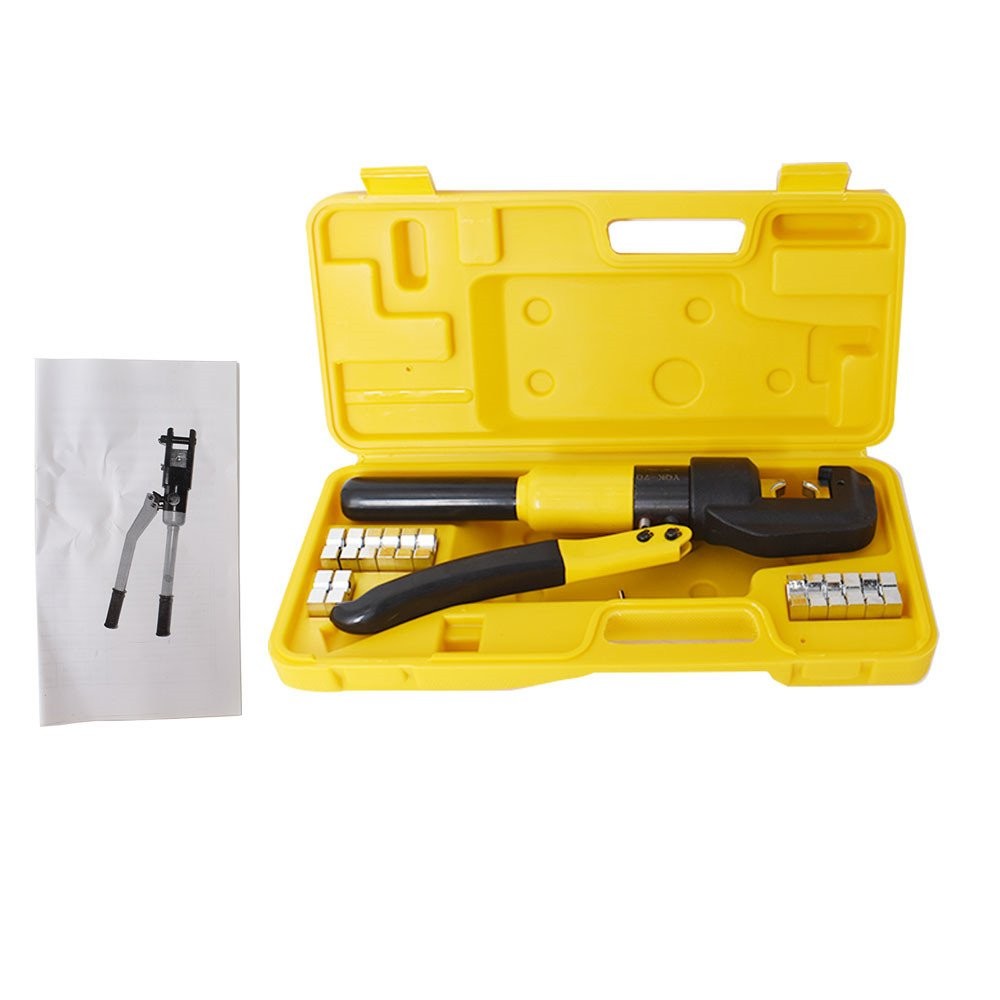 6 Mt Hydraulic Wire Battery Cable Lug Terminal Crimping Tool w/ Case
