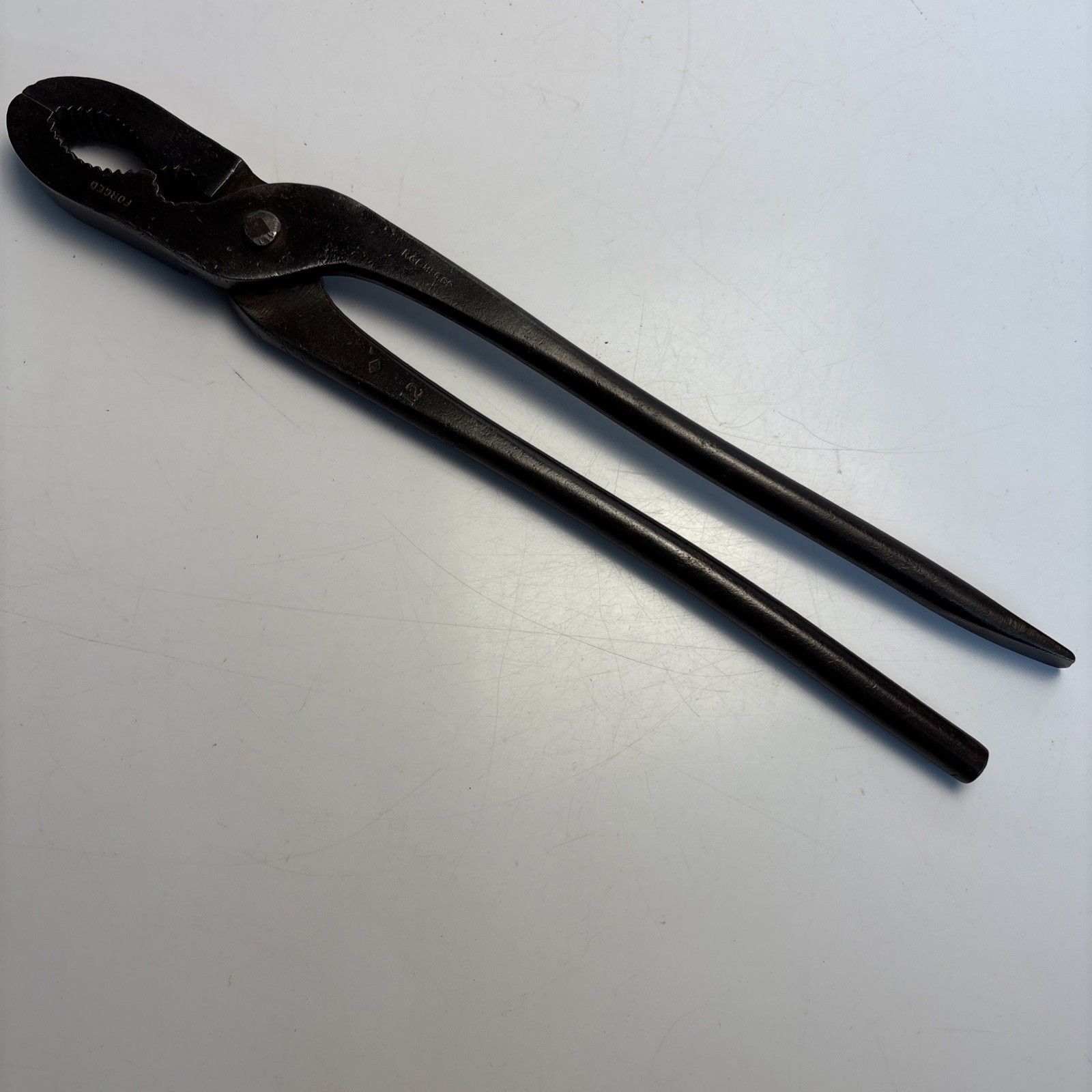 Vintage R&E MFG Co 12” Oil Burner Pliers Furnace Service Tool USA