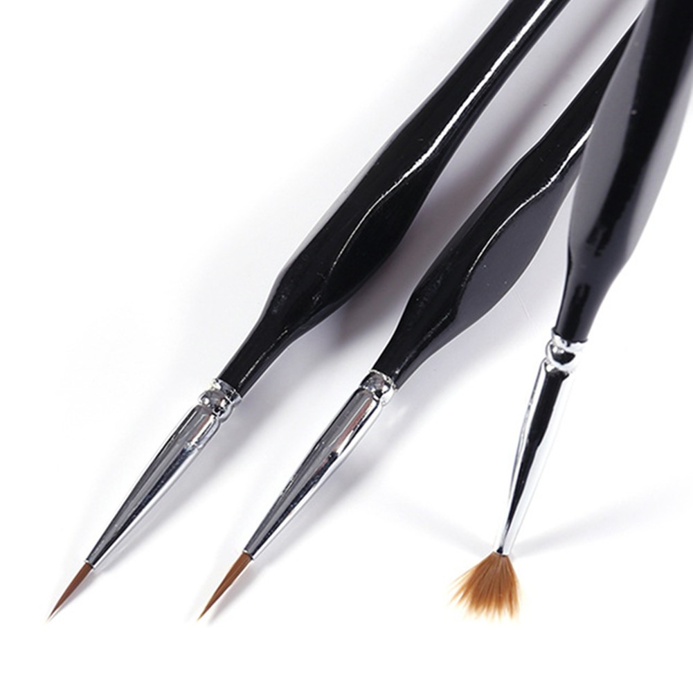 6Pcs Extra Fine EF Tip Details Paint Model Maker Painting Brush Pen Tool Set B