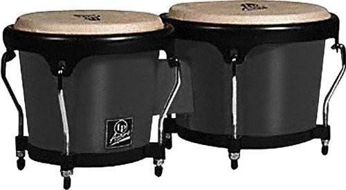Latin Percussion LPA601F-BK LP Aspire Fiberglass Bongos - Black/Black