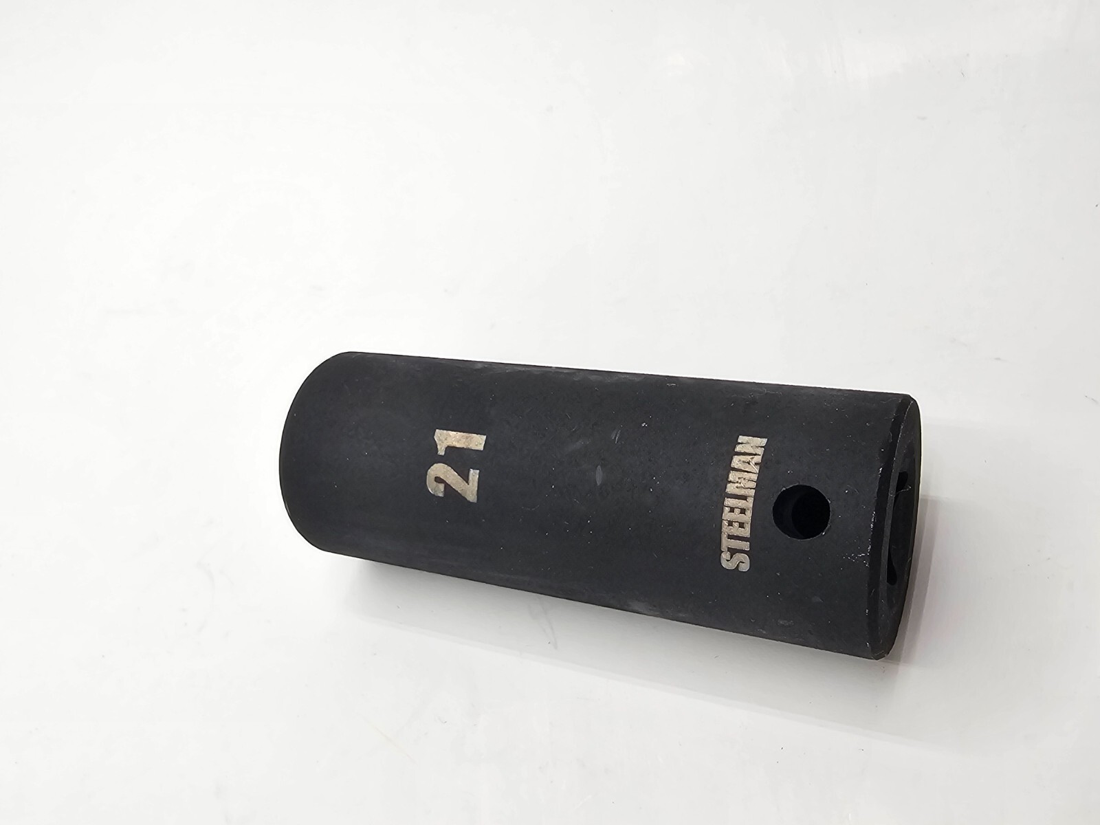 (QTY 2) STEELMAN 21mm Deep Thin Wall Impact Socket Black