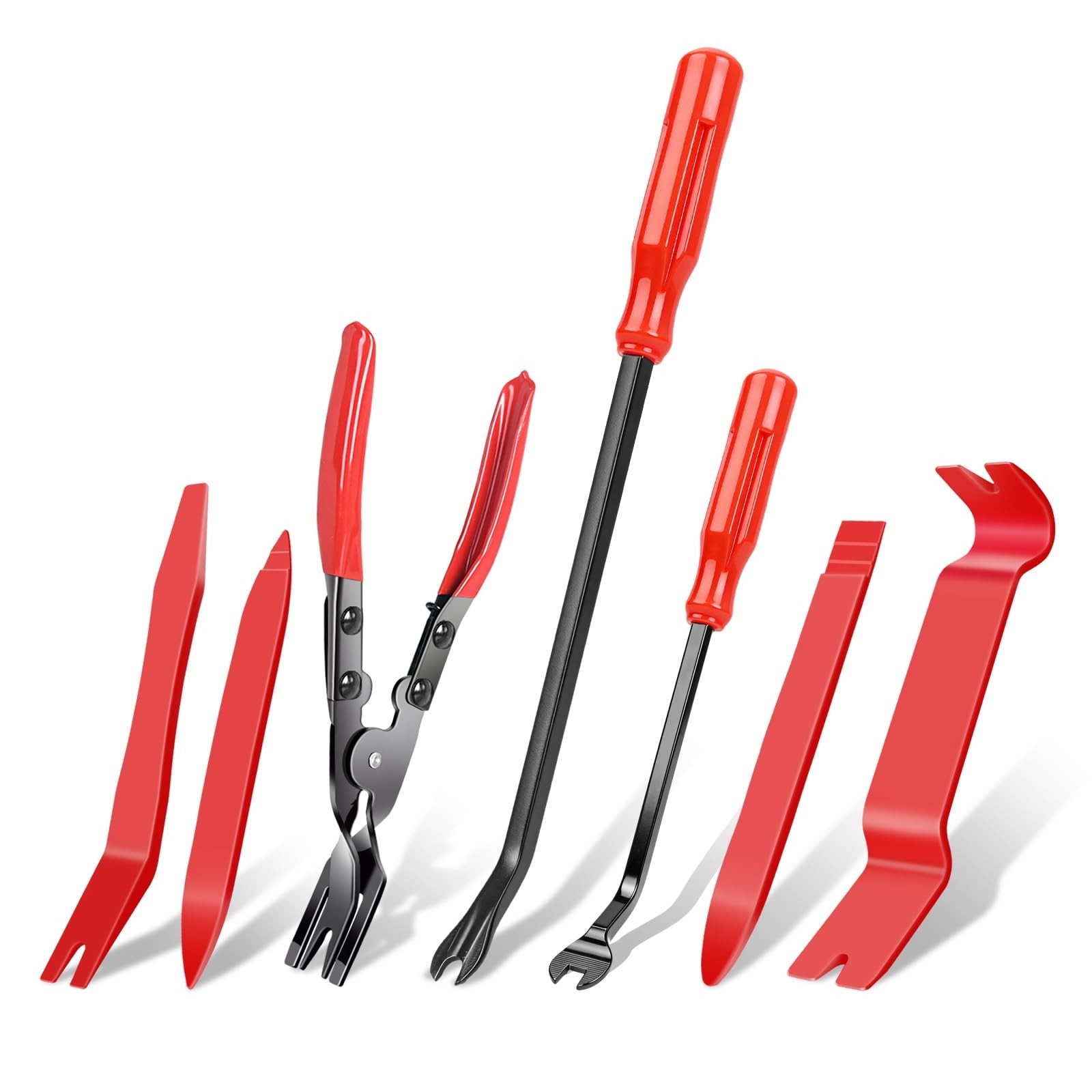 7 Pcs Auto Trim Removal Tool Kit - Plastic Trim Removal Pry Tool with Panel C...