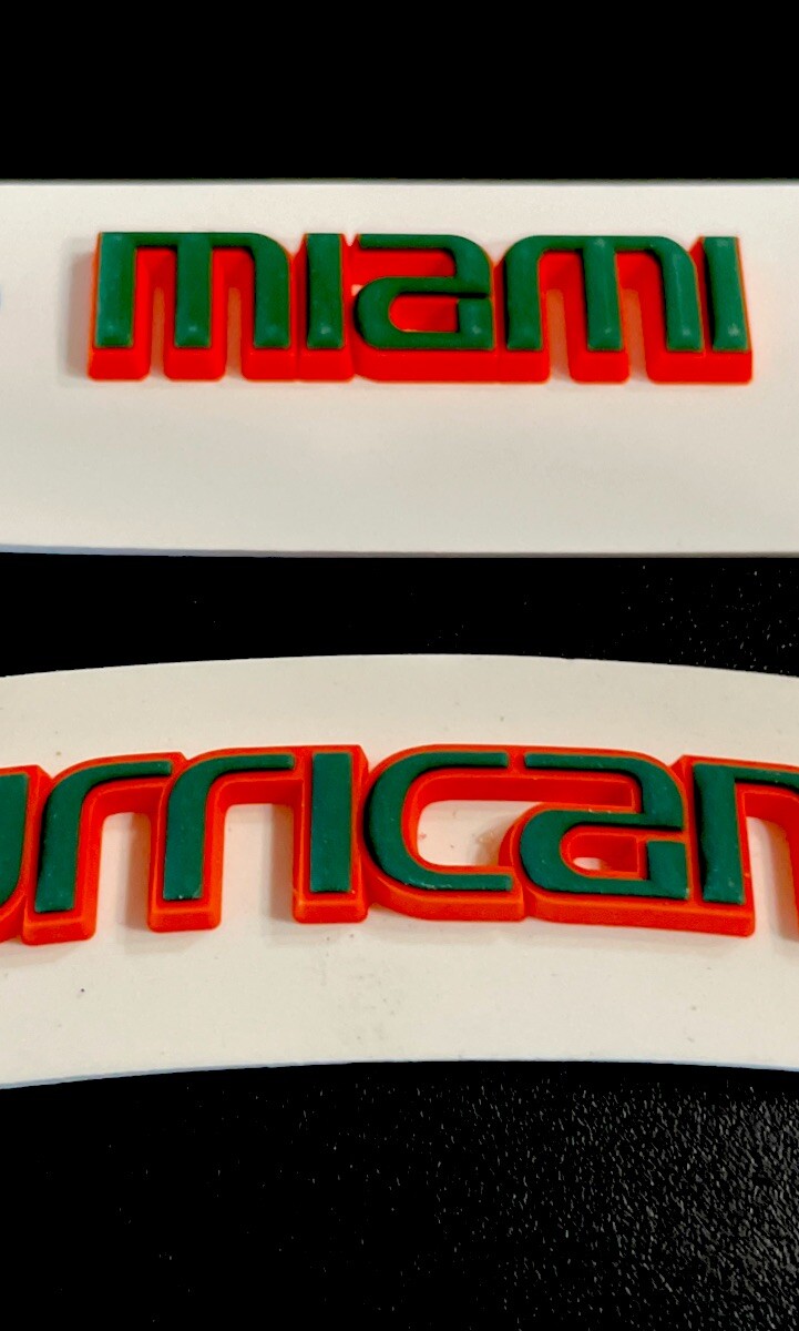 3D Bumpers - Miami Schutt Set for a Full Size Football Helmet