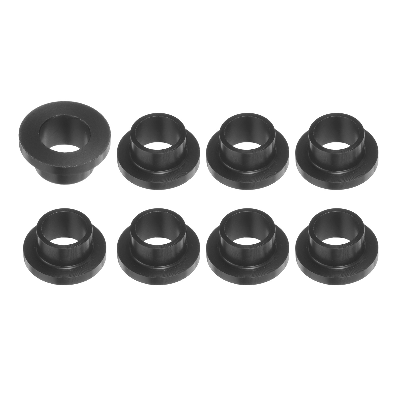 8pcs Flanged Sleeve Bearings 8mm Bore x 10mm OD x 7mm Length POM Bushing