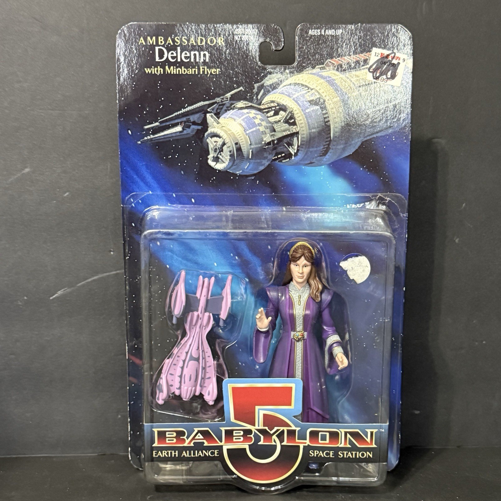 Babylon 5 Ambassador Delenn Figure Minbari Flyer Toy 1997 New Rough Pkg