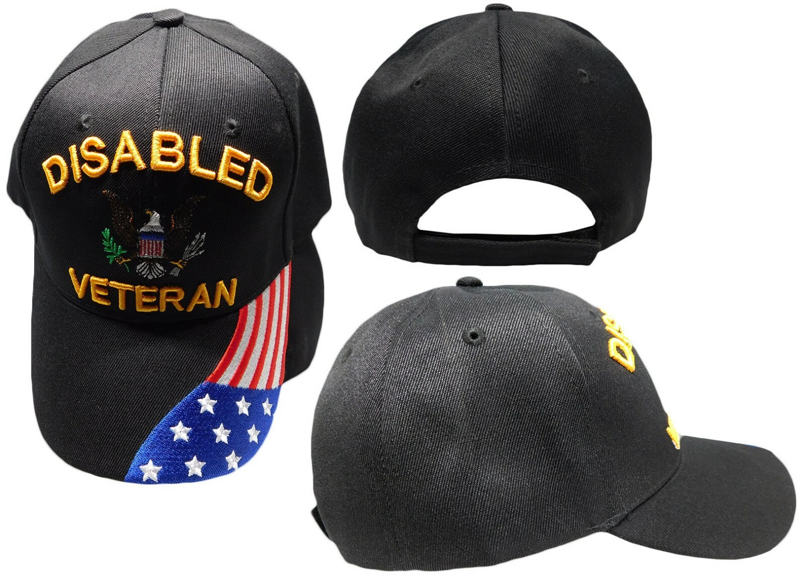 Disabled Veteran Military Hat Baseball Cap (Your service is appreciated)