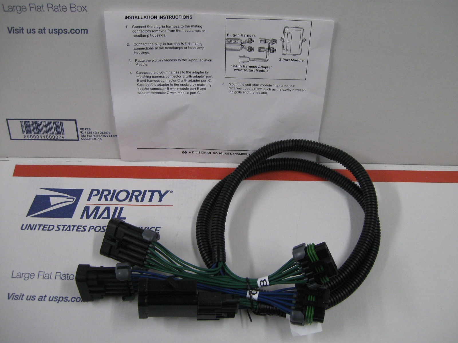 WESTERN FISHER 76272 ADAPTER HARNESS FOR 3 PORT MODULE SOFT START CONVERSION