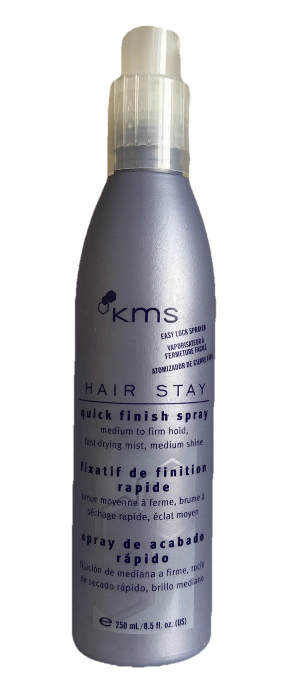 KMS Hair Stay - Quick Finish Spray - Medium to Firm Hold 8.5 Oz New Hard To Find