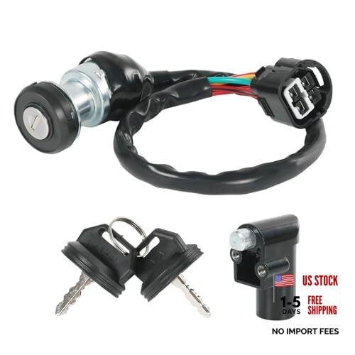 48397 Ignition Switch with Key Assembly Compatible with Massimo Buck 250, 450