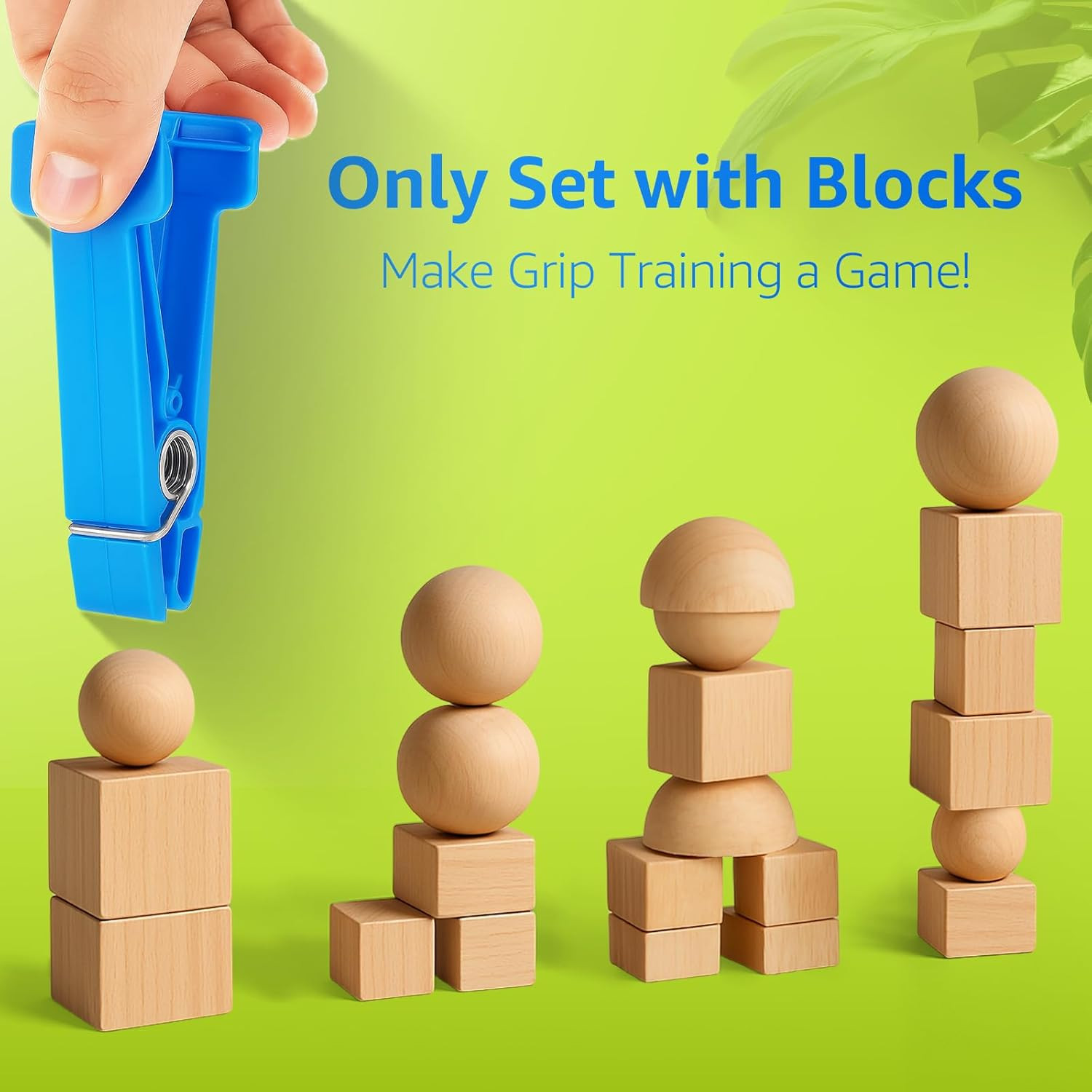 Finger Exerciser Set – 5 Resistance Clips for Hand Therapy, Grip Strength & D...