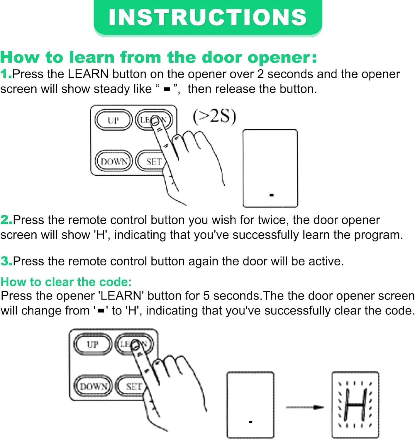 TOPENS M12 Remote Control 4-Button Transmitter for Automatic Swing Sliding Gate