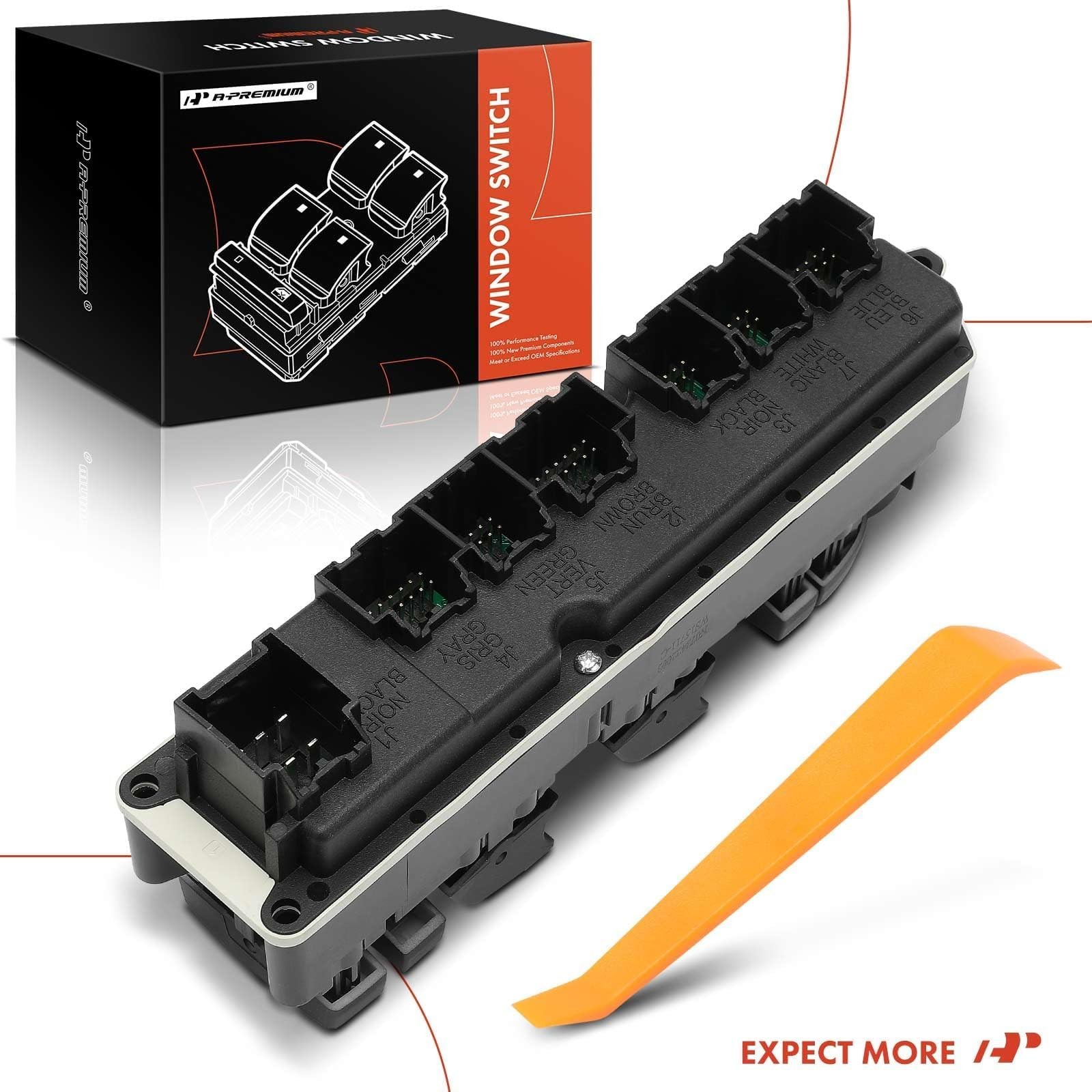 A-Premium - 20835553 Master Power Window Switch - Compatible with 2007-2014 Chev