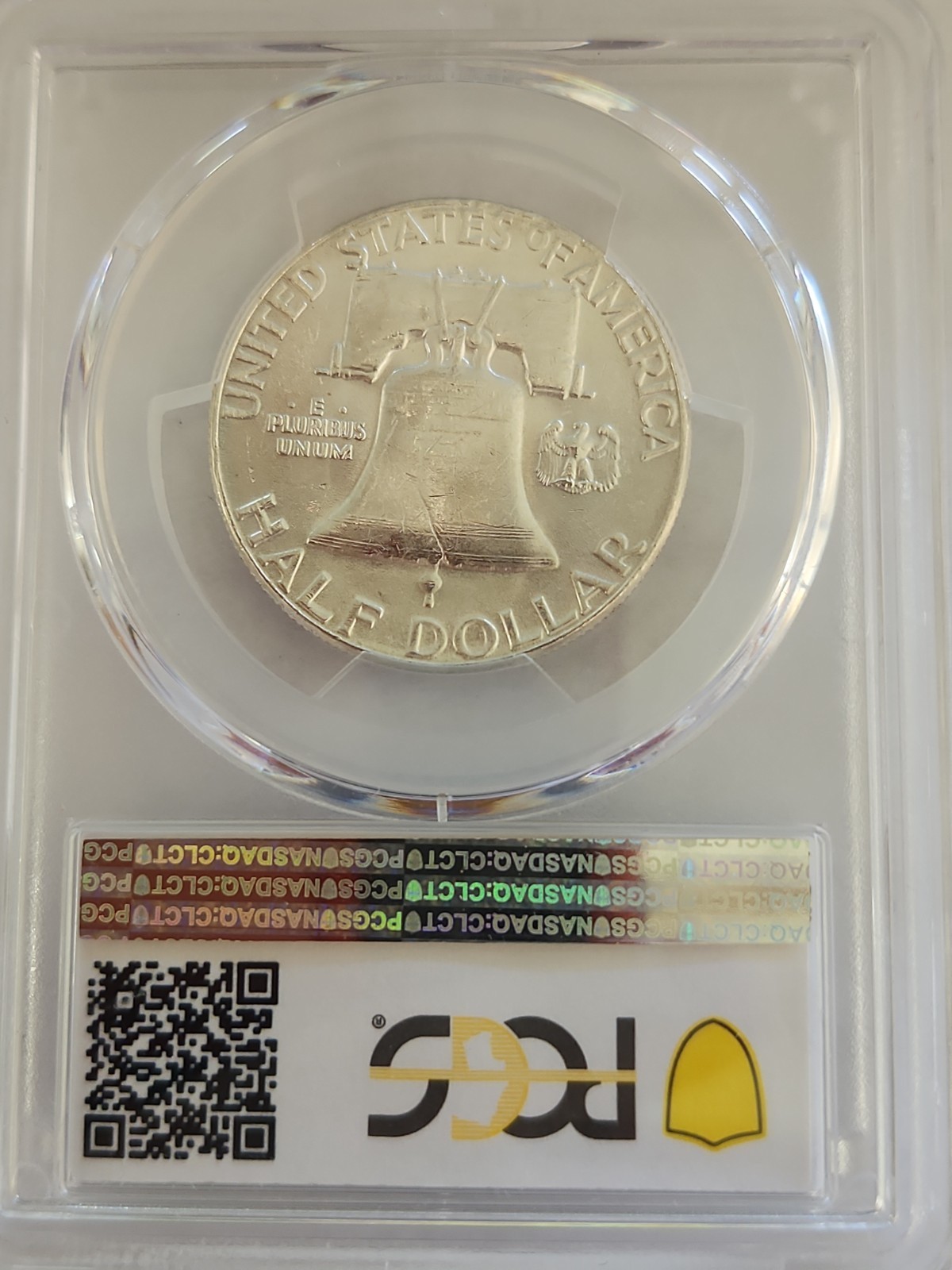 1955 Silver Uncirculated Franklin Half Dollar PCGS MS62 Free Shipping
