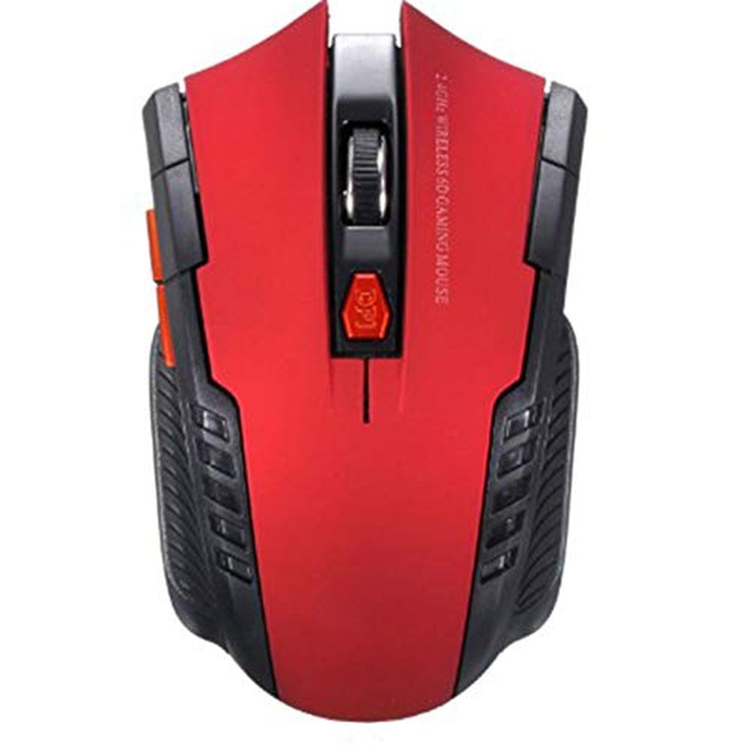 2.4 GHz Optical Wireless Mouse for Laptop and Computer, USB Nano Receiver, Red