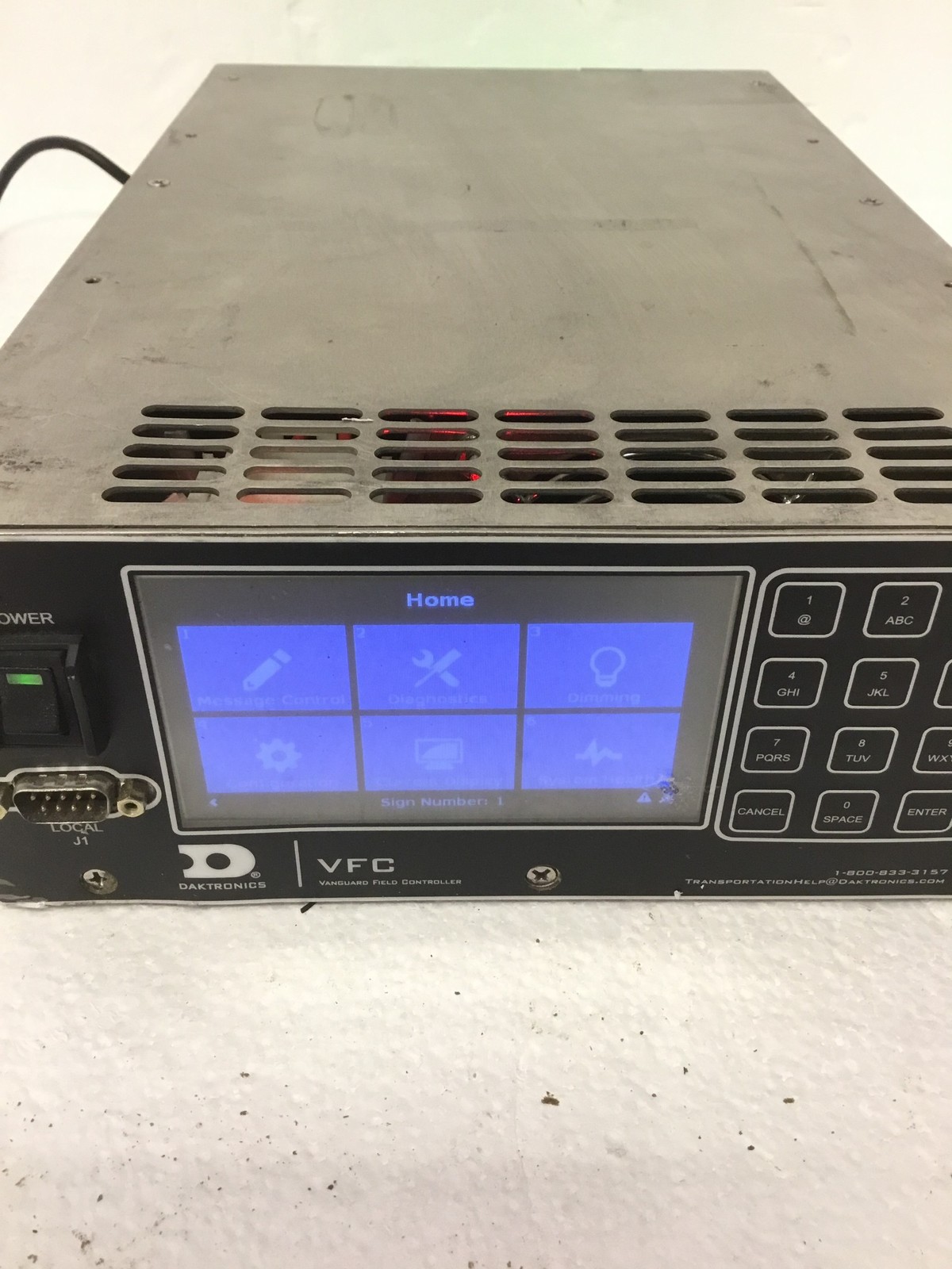 Daktronics S-1241 Vanguard Field Controller VFC 4" LCD Display FREE SHIP READ