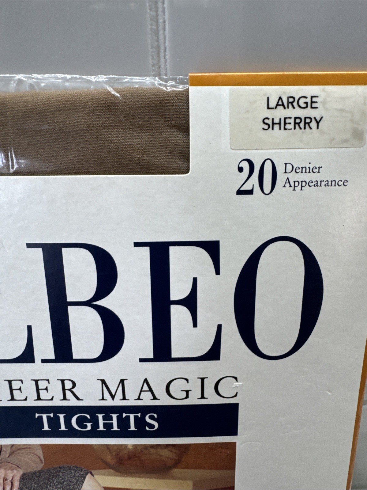 Elbeo Sheer Magic Tights 20 Denier Medium Support Factor 8 Size Large Sherry New