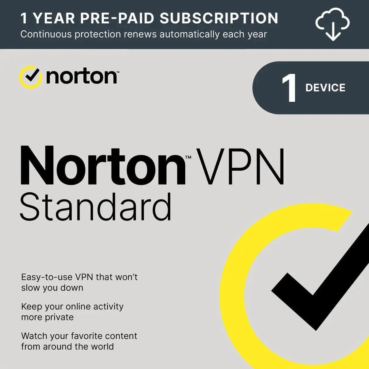 NORTON SECURE VPN 1 Device Brand New 1 year Subscription