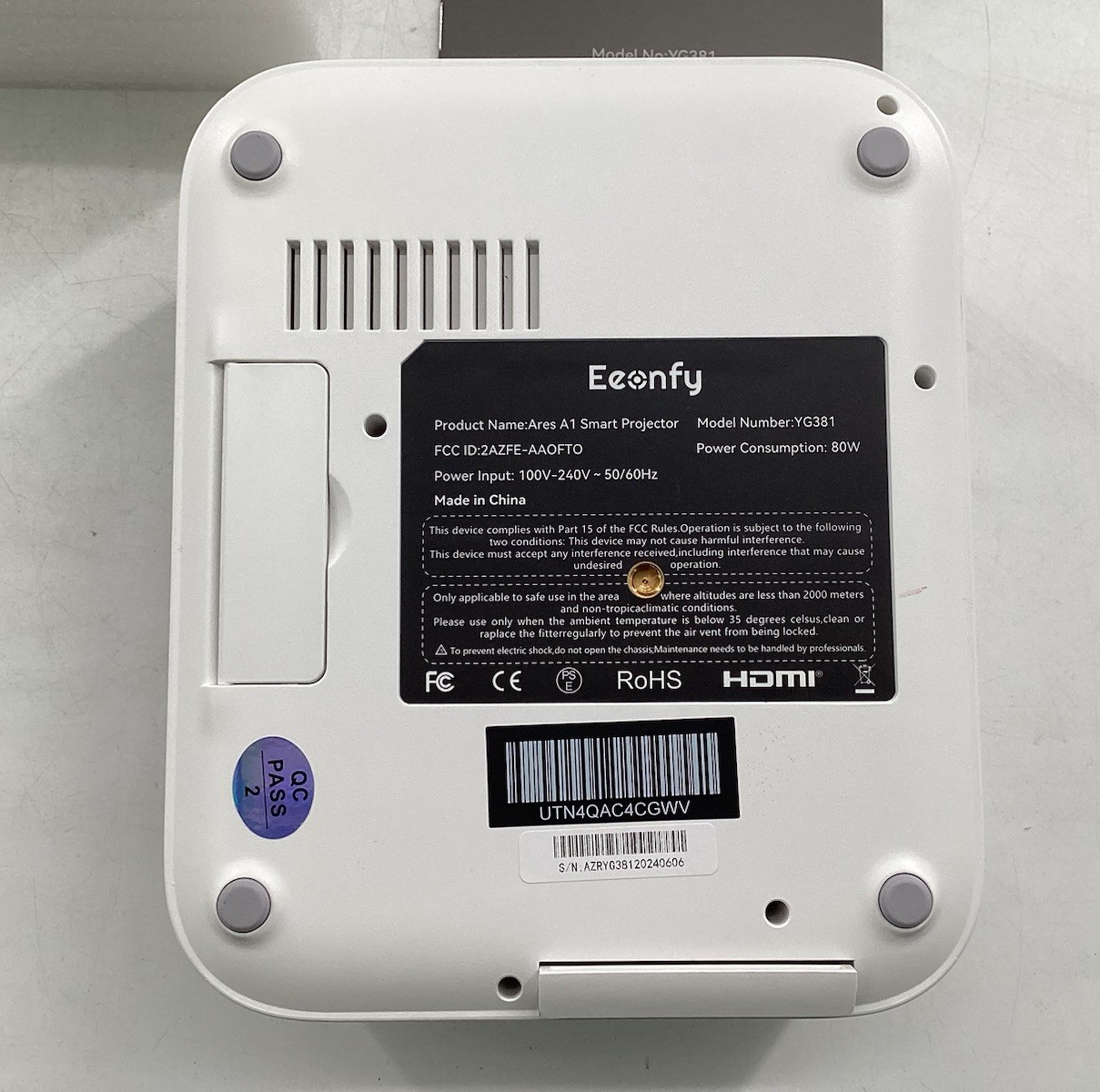 Eeonfy Ares A1 Smart Projector