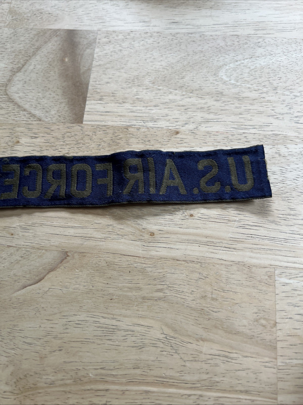 Patch US Air Force USAF Green Name Tape Strip