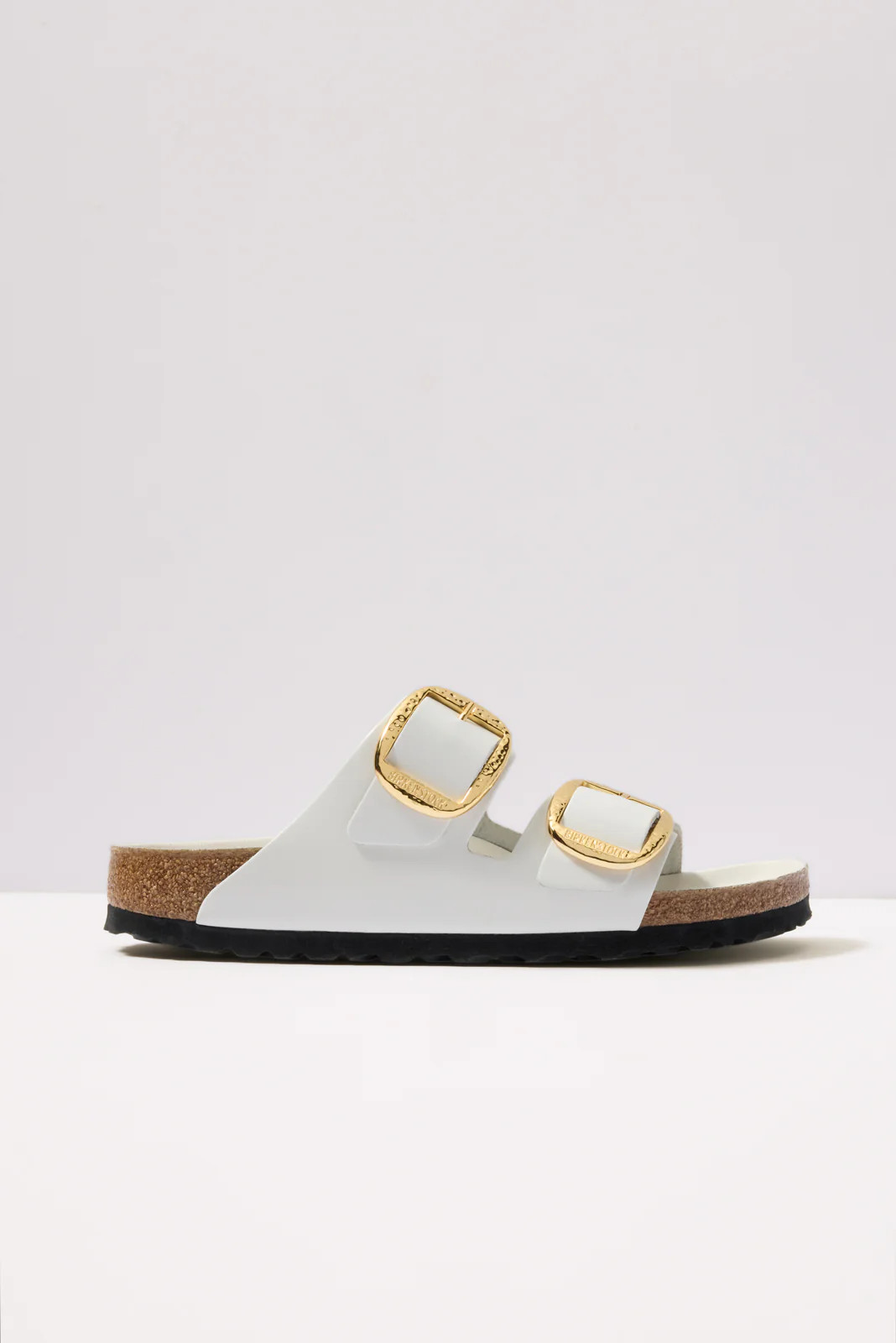 Birkenstock Arizona Hammered Big Buckle High Shine Antique White 1029520 narrow