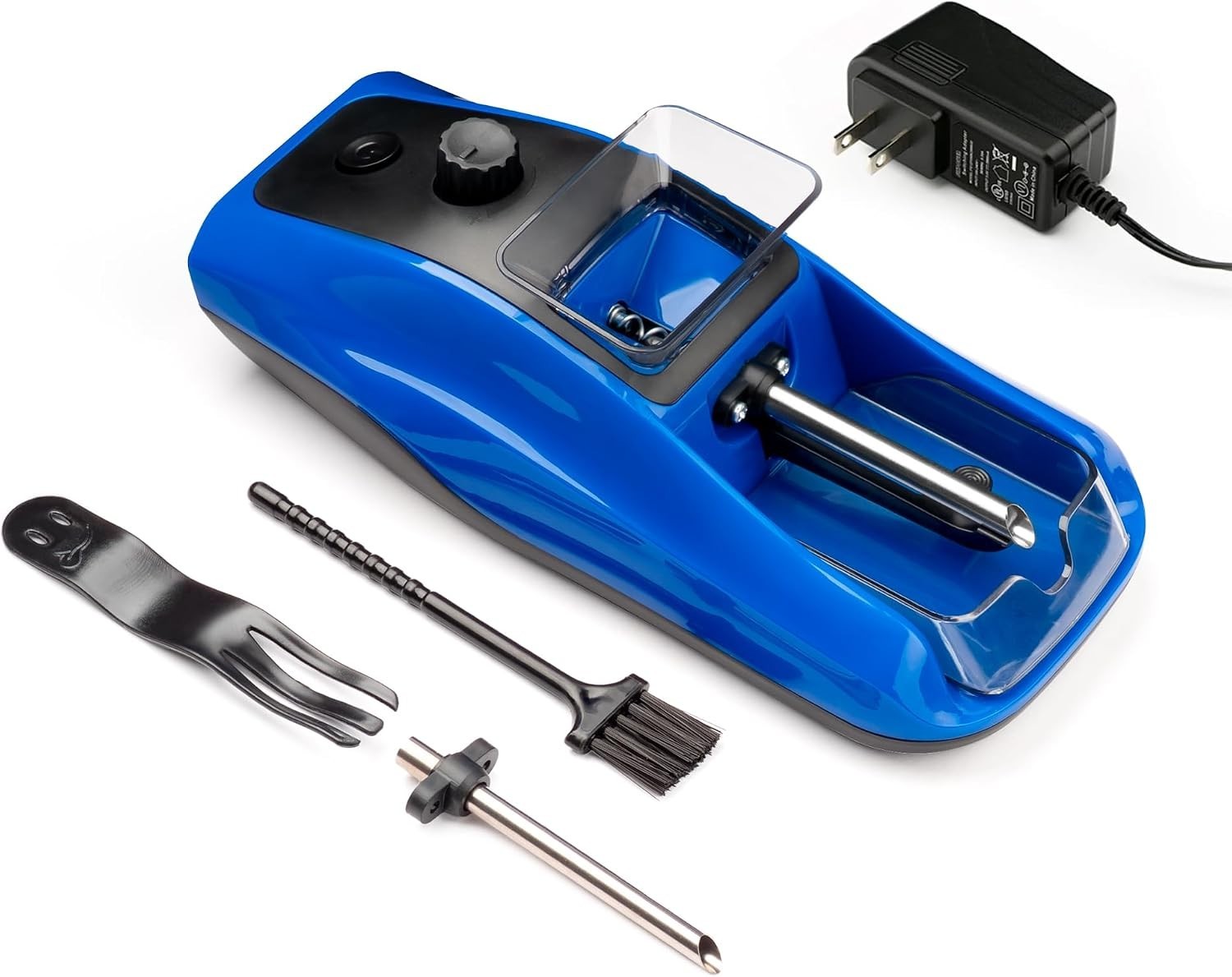 Blue Electric Cigarette Rolling Machine - User-Friendly Design for Quick Rolling