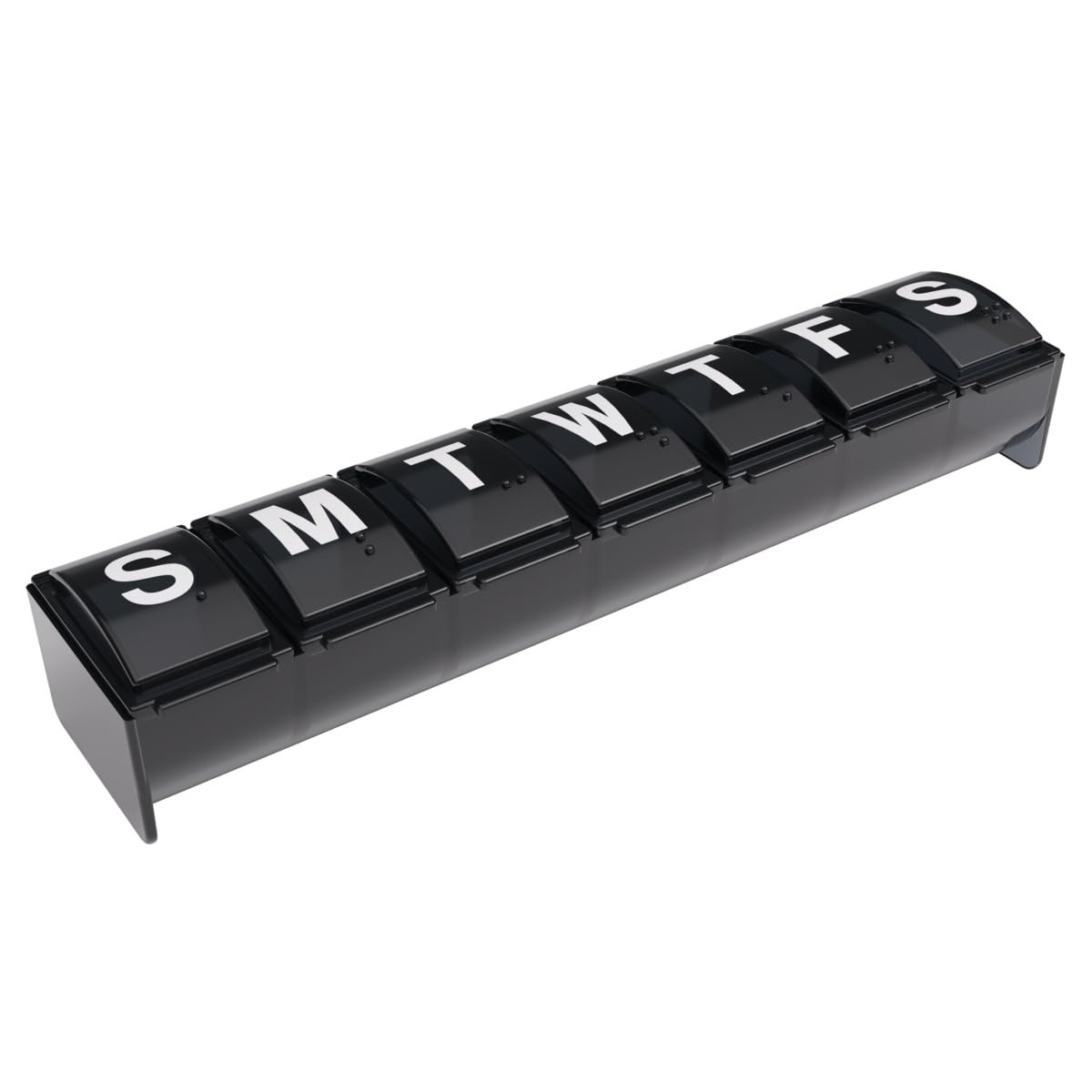 User-Friendly Travel-Friendly Pill Organizer - 7 Compartments for Vitamins