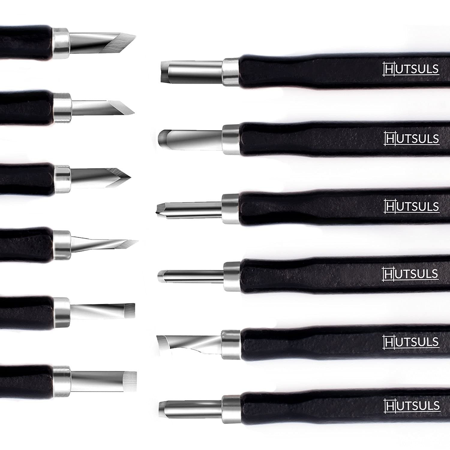 Wood Carving Tools Set 12 PCS Mini Chisel Beginner Kit Adults Kids Hand Gift