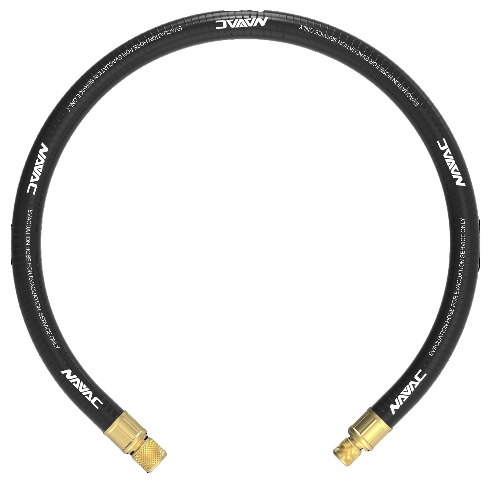 NAVAC NH34AB Big Boy Refrigerant Evacuation Hose with ¼ to